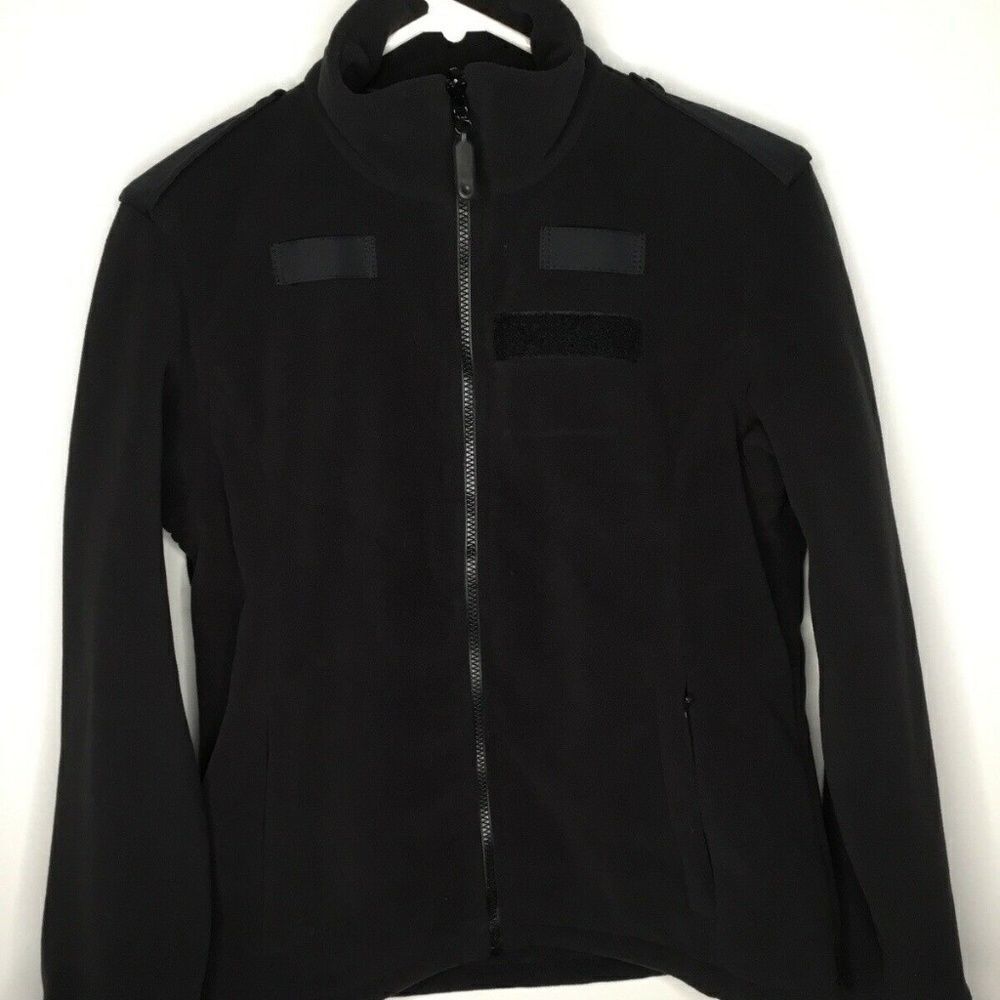 Unisex London Metropolitan High Performance Tactical Black Fleece Jacket UK Sz.M